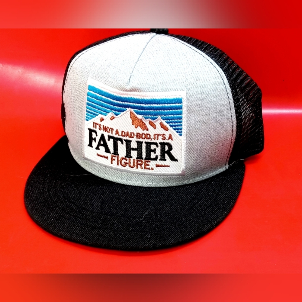 Dad Bod trucker hat, black Gray snapback hat